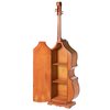 Vintiquewise 6.5 Feet Tall Violin, 3 Shelf Large Violin Shaped Cabinet With Door QI003769